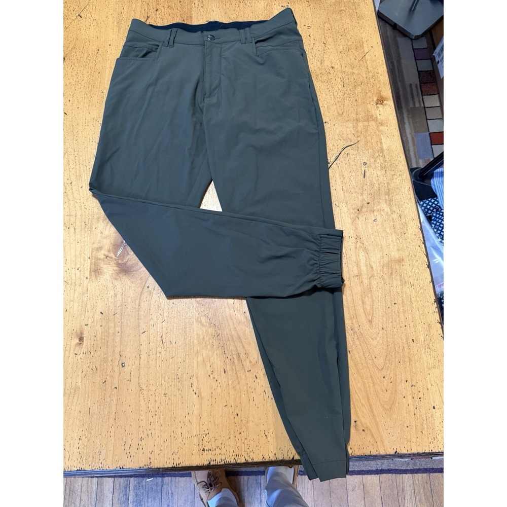 BYLT Men's Ace Jogger Performance Green Nylon Golf Jogger Pants Size 30x29